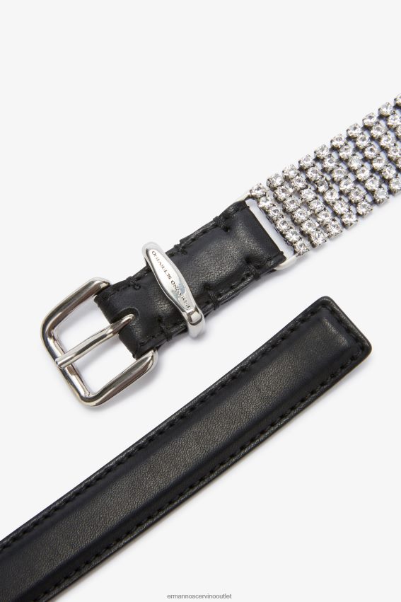 Accessory NZ Ermanno Scervino Women Crystal Belt Black 2H2X28199