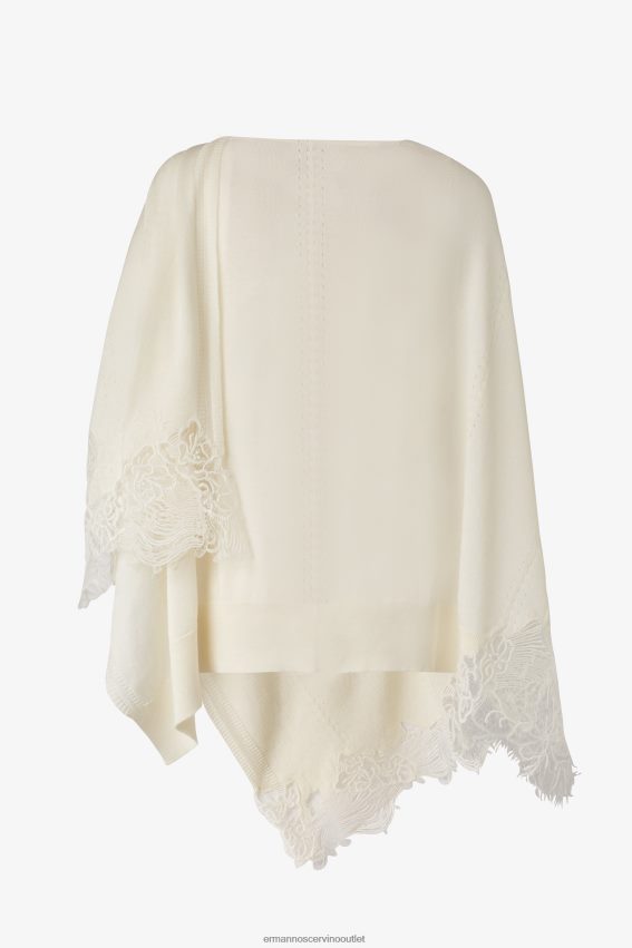 Accessory NZ Ermanno Scervino Women Lace-Detailed Stole Bianco 2H2X28211