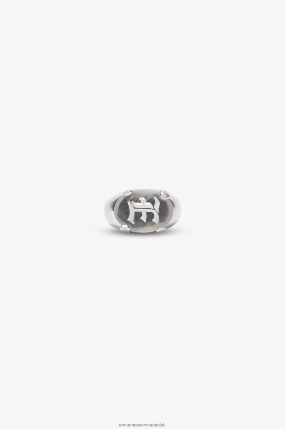 Accessory NZ Ermanno Scervino Women Logo-Embellished Signet Ring Silver 2H2X28179