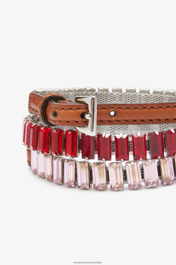 Accessory NZ Ermanno Scervino Women Multi-Row Crystal Bracelet Red 2H2X28188