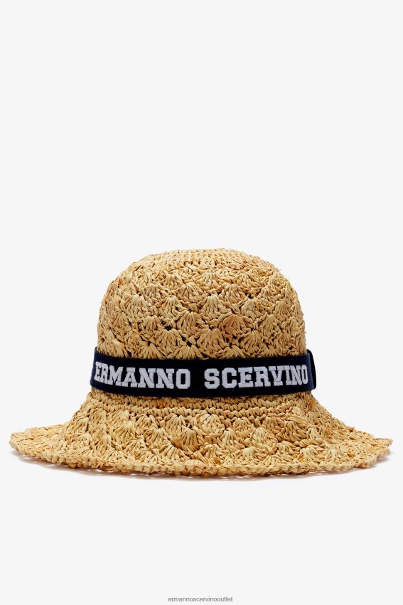 Accessory NZ Ermanno Scervino Women Raffia Hat Beige 2H2X28204