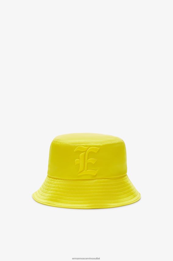 Accessory NZ Ermanno Scervino Women Satin Bucket Hat Yellow 2H2X28200