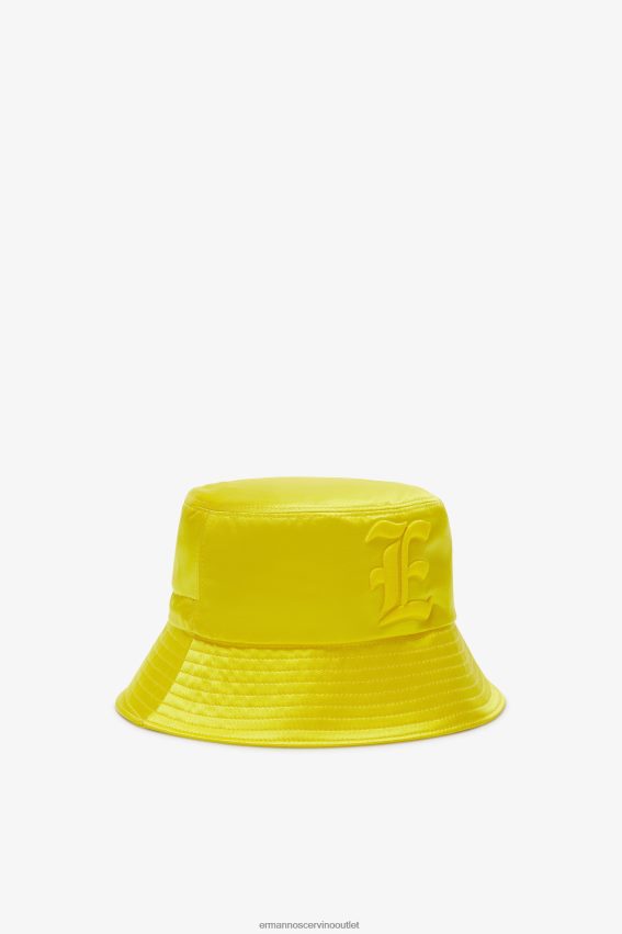 Accessory NZ Ermanno Scervino Women Satin Bucket Hat Yellow 2H2X28200