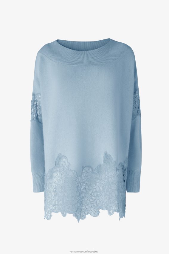 Apparel NZ Ermanno Scervino Women Boat-Neck Sweater Light Blue 2H2X2866