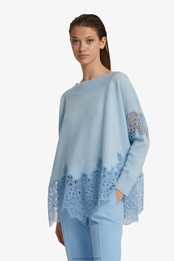 Apparel NZ Ermanno Scervino Women Boat-Neck Sweater Light Blue 2H2X2866