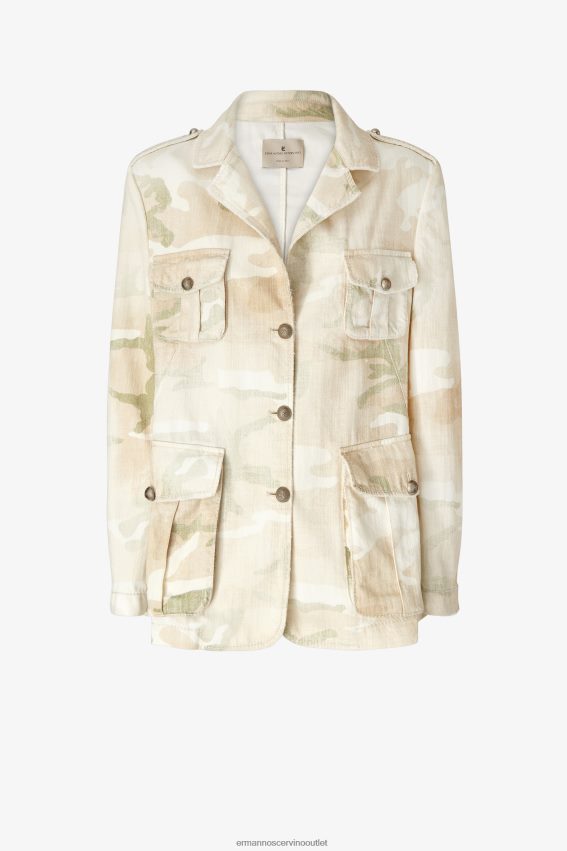 Apparel NZ Ermanno Scervino Women Camouflage Jacket Beige 2H2X2823