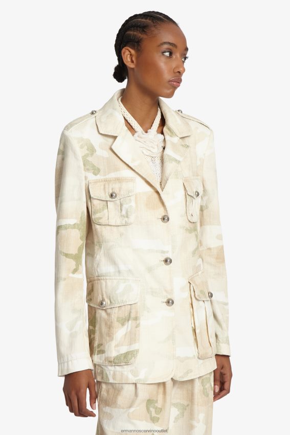 Apparel NZ Ermanno Scervino Women Camouflage Jacket Beige 2H2X2823