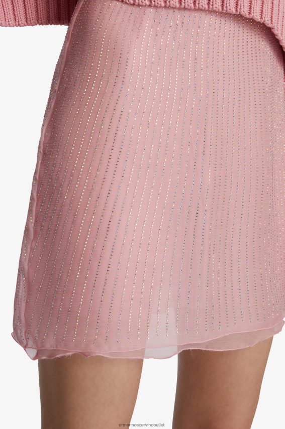 Apparel NZ Ermanno Scervino Women Crystal-Detailed Miniskirt Pink 2H2X28124