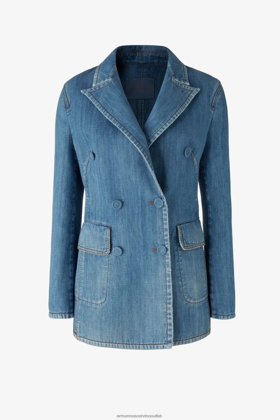 Apparel NZ Ermanno Scervino Women Denim Jacket Blue 2H2X2822