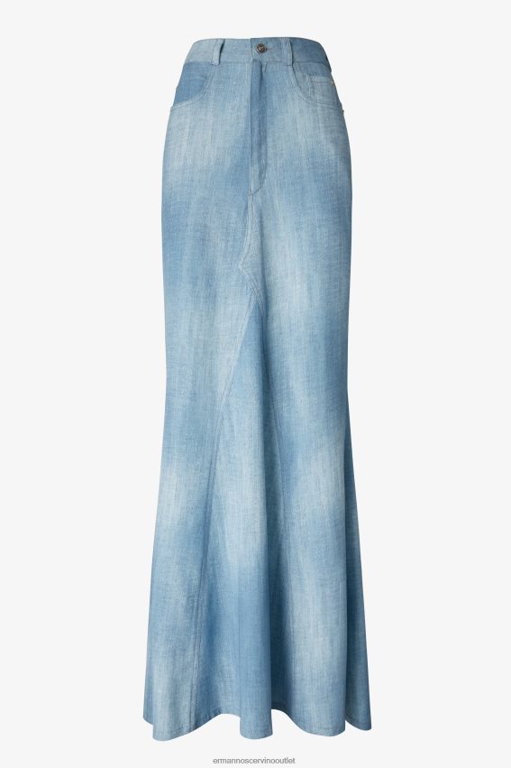 Apparel NZ Ermanno Scervino Women Denim-Look Maxi Skirt Blue 2H2X28129