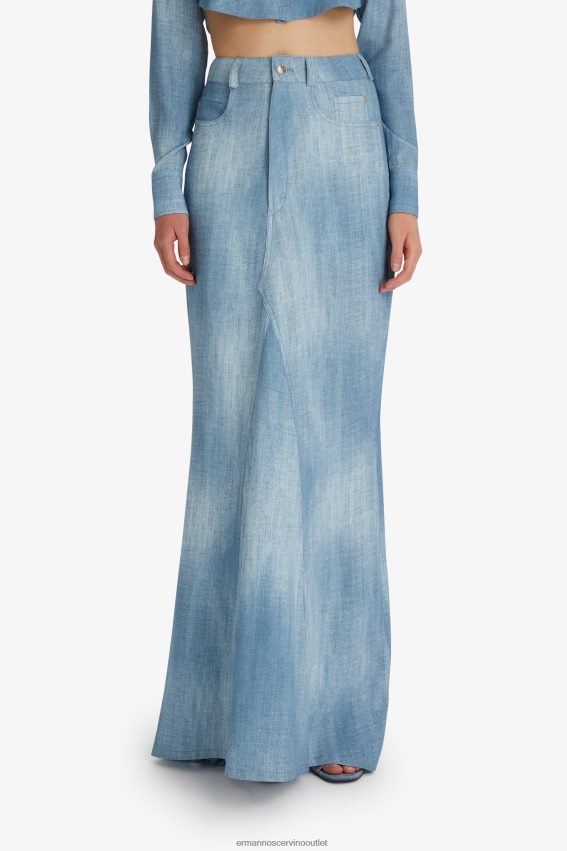 Apparel NZ Ermanno Scervino Women Denim-Look Maxi Skirt Blue 2H2X28129