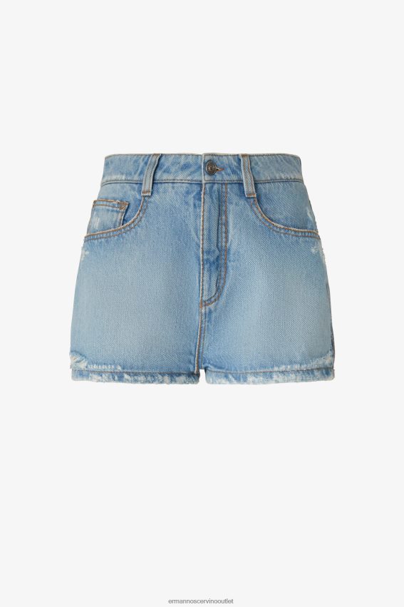 Apparel NZ Ermanno Scervino Women Denim Shorts Blue 2H2X28112