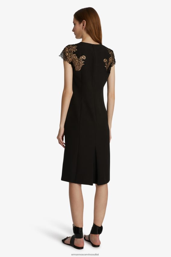 Apparel NZ Ermanno Scervino Women Lace-Detailed Sheath Dress Black 2H2X287