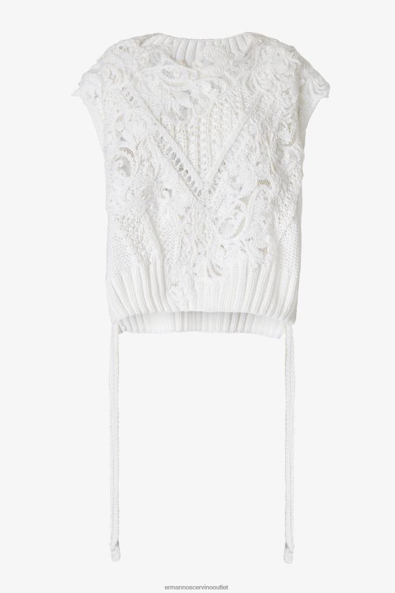 Apparel NZ Ermanno Scervino Women Lace-Detailed Sweater With Cut-Outs White 2H2X2852