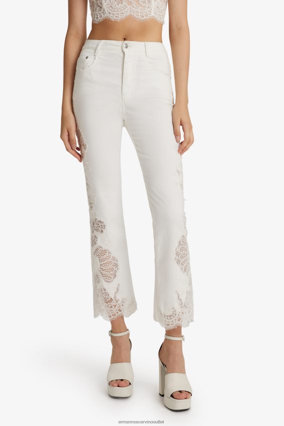 Apparel NZ Ermanno Scervino Women Lace Flared Jeans White 2H2X28111