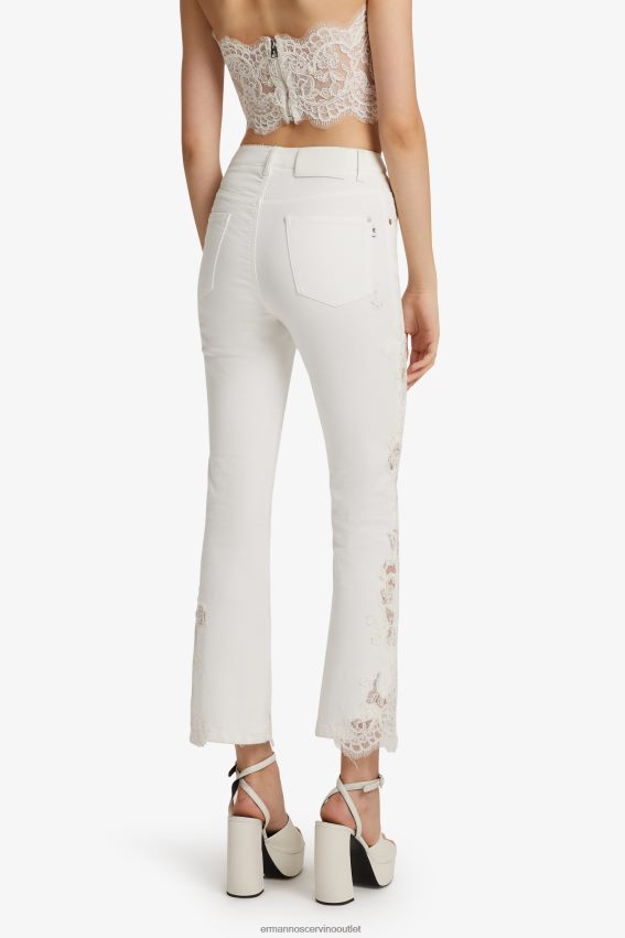 Apparel NZ Ermanno Scervino Women Lace Flared Jeans White 2H2X28111