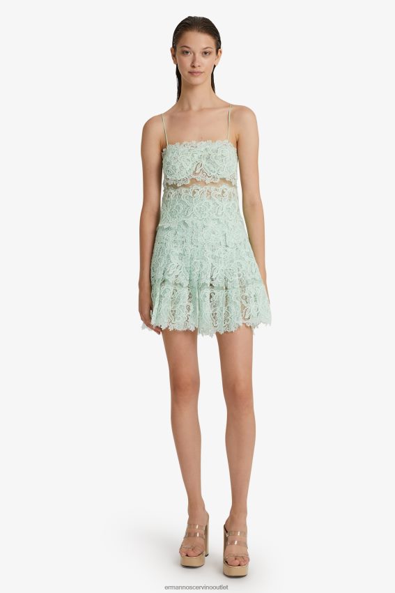 Apparel NZ Ermanno Scervino Women Lace Mini Skirt Mint Green 2H2X28127