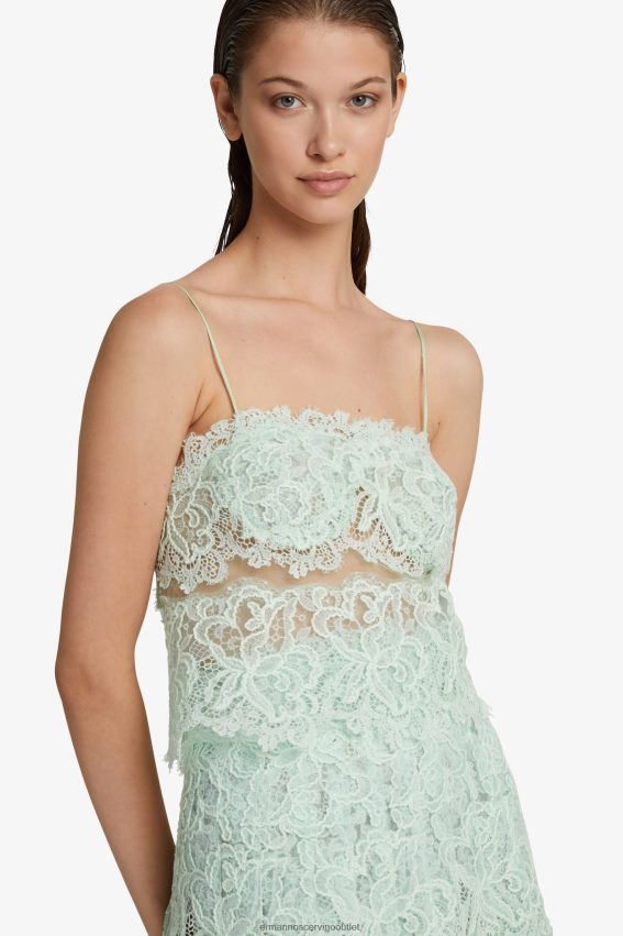 Apparel NZ Ermanno Scervino Women Lace Top Mint Green 2H2X2891