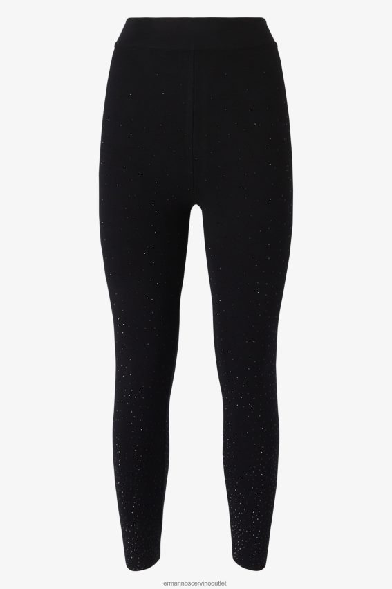 Apparel NZ Ermanno Scervino Women Micro Crystal-Adorned Leggings Black 2H2X28122