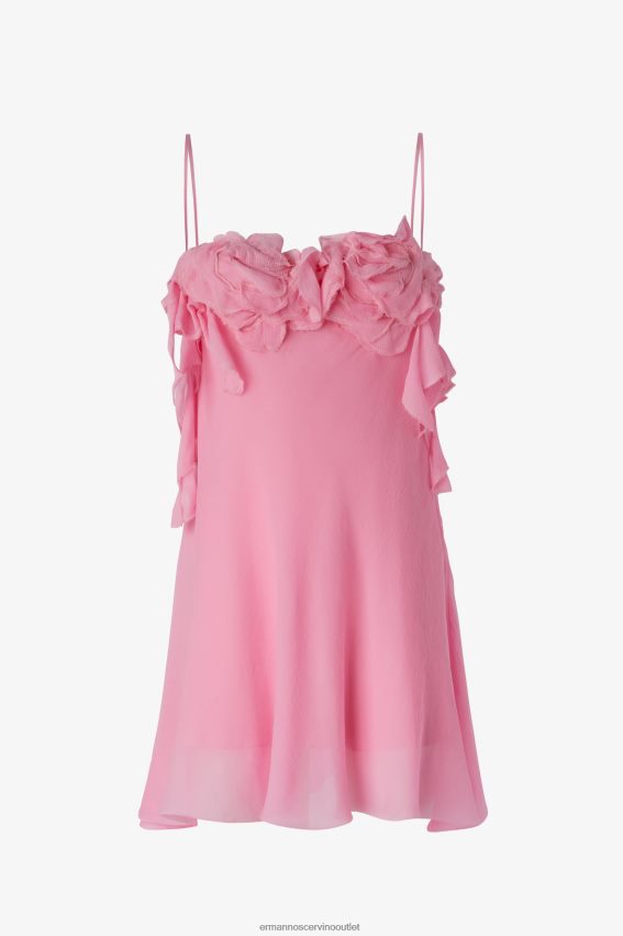 Apparel NZ Ermanno Scervino Women Mini Dress With Rose Detailing Pink 2H2X2817