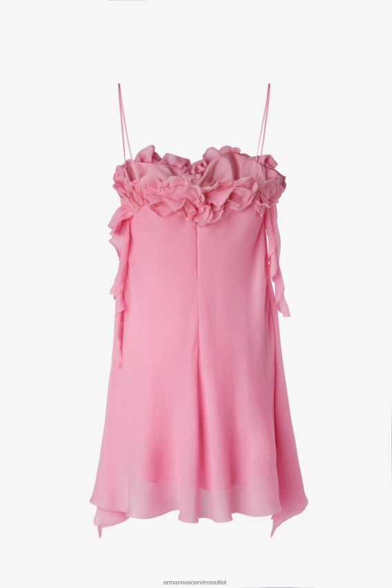 Apparel NZ Ermanno Scervino Women Mini Dress With Rose Detailing Pink 2H2X2817