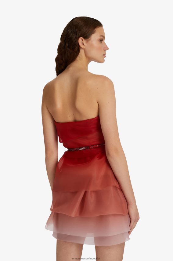 Apparel NZ Ermanno Scervino Women Nuanced Tulle Mini Dress Red 2H2X2814