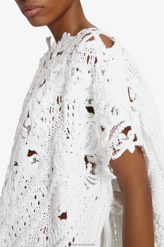 Apparel NZ Ermanno Scervino Women Oversized Lace-Detailed Sweater With Cut-Outs Bianco 2H2X2850