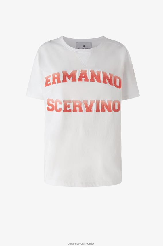 Apparel NZ Ermanno Scervino Women Oversized Logo T-Shirt Red 2H2X2898