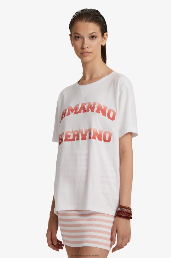 Apparel NZ Ermanno Scervino Women Oversized Logo T-Shirt Red 2H2X2898