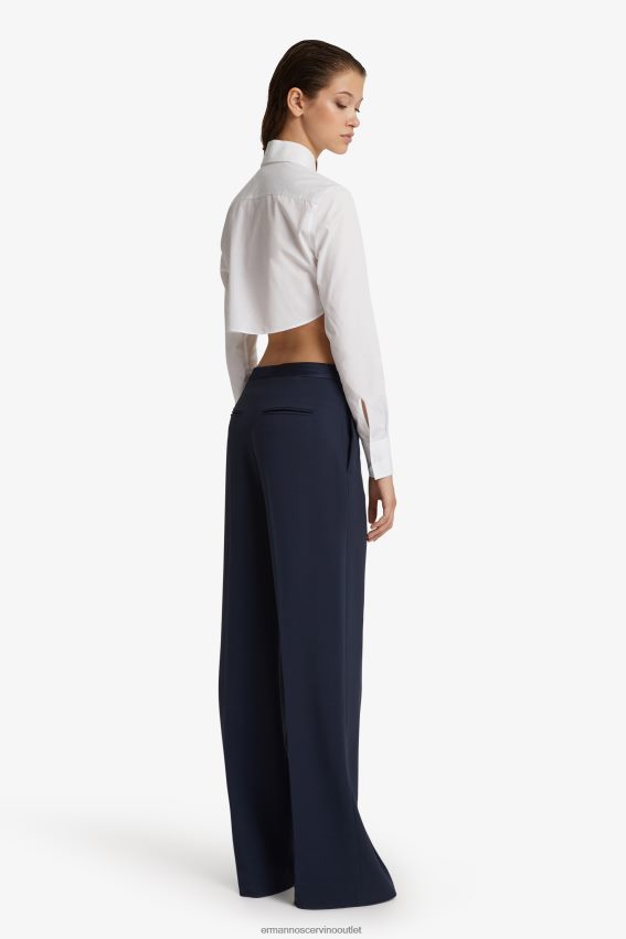 Apparel NZ Ermanno Scervino Women Palazzo Trousers Blue 2H2X28117