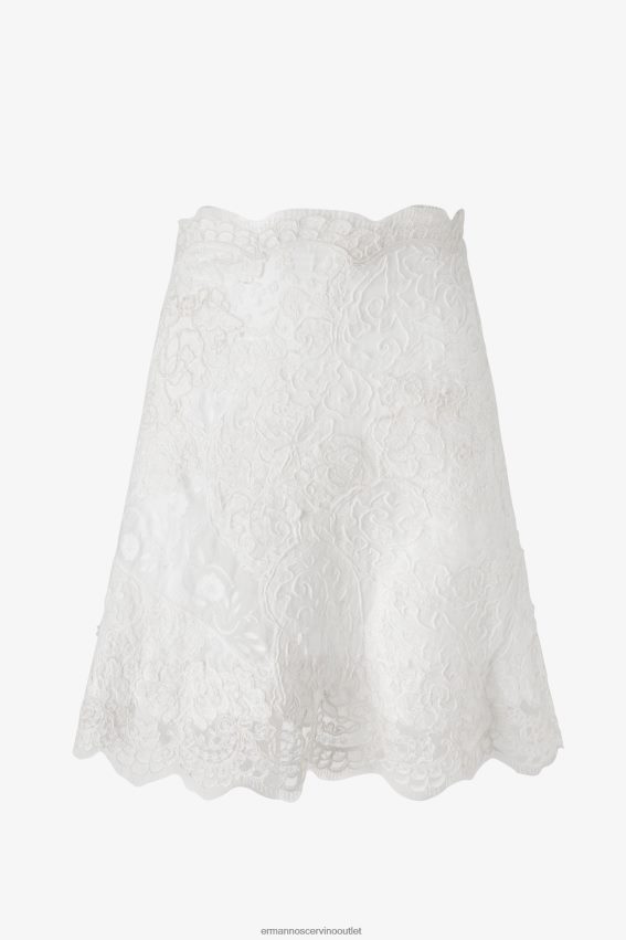 Apparel NZ Ermanno Scervino Women Patchwork Lace Skirt White 2H2X28128