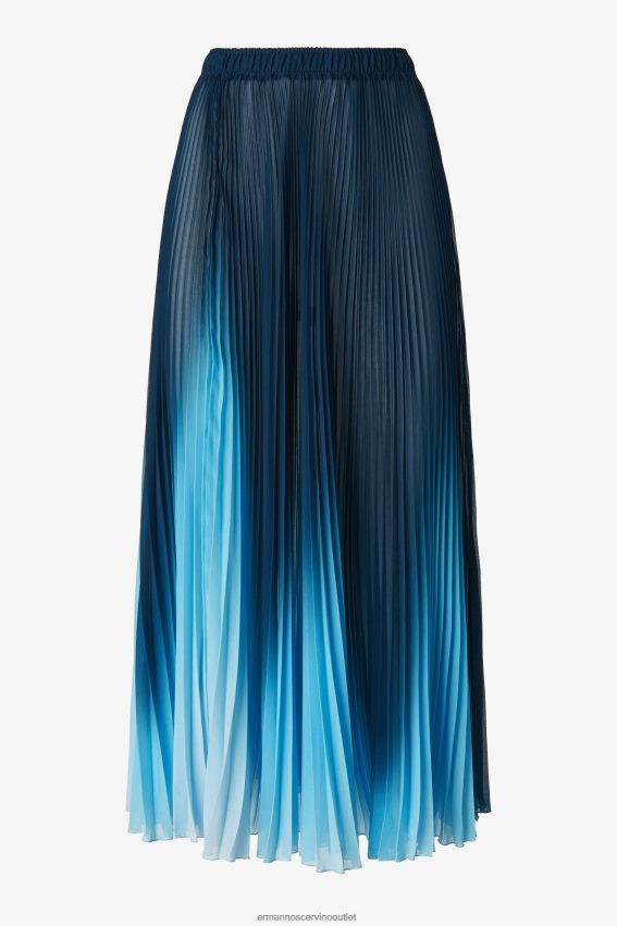 Apparel NZ Ermanno Scervino Women Pleated Midi Skirt Blue 2H2X28132