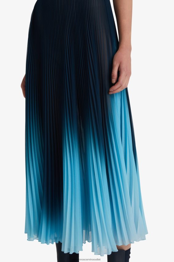 Apparel NZ Ermanno Scervino Women Pleated Midi Skirt Blue 2H2X28132