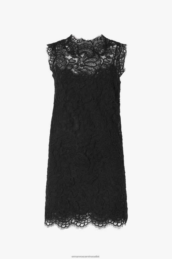 Apparel NZ Ermanno Scervino Women Short Lace Dress Black 2H2X285