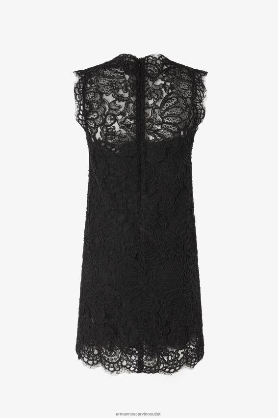 Apparel NZ Ermanno Scervino Women Short Lace Dress Black 2H2X285