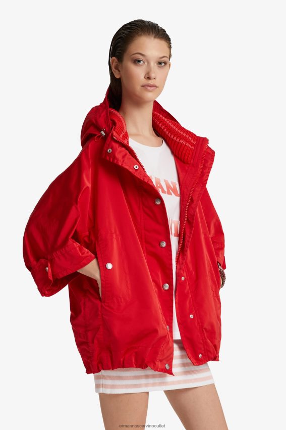 Apparel NZ Ermanno Scervino Women Taffeta Parka Red 2H2X2831