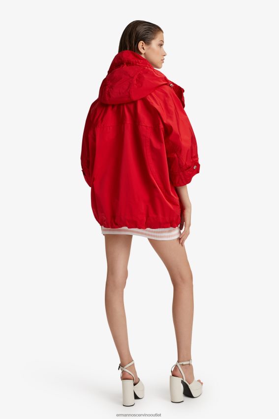 Apparel NZ Ermanno Scervino Women Taffeta Parka Red 2H2X2831