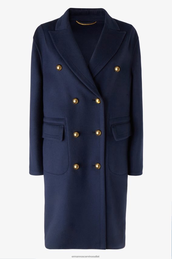 Apparel NZ Ermanno Scervino Women Woollen Cloth Coat Blue 2H2X2840