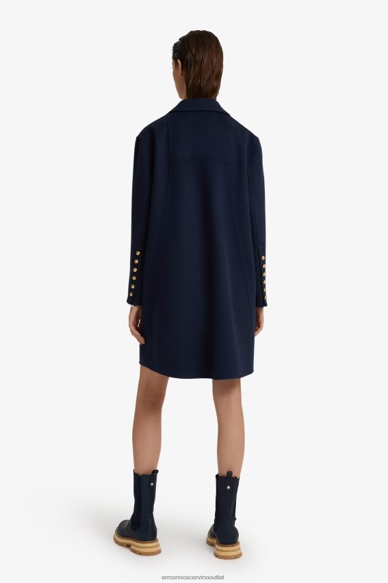 Apparel NZ Ermanno Scervino Women Woollen Cloth Coat Blue 2H2X2840