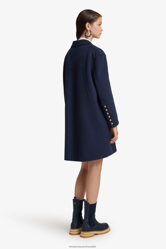 Apparel NZ Ermanno Scervino Women Woollen Cloth Coat Blue 2H2X2840