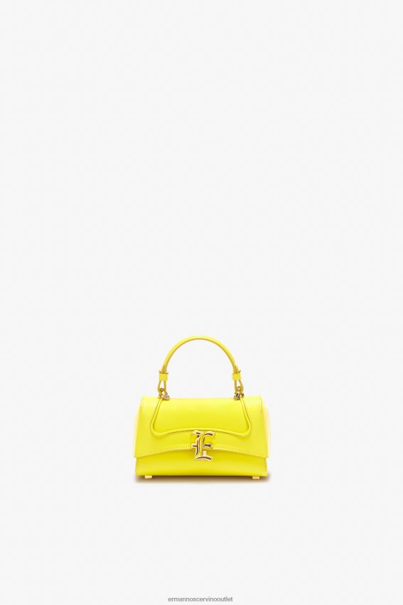 Bag NZ Ermanno Scervino Women Crocodile Bowling Bag With Logo Giallo 2H2X28141