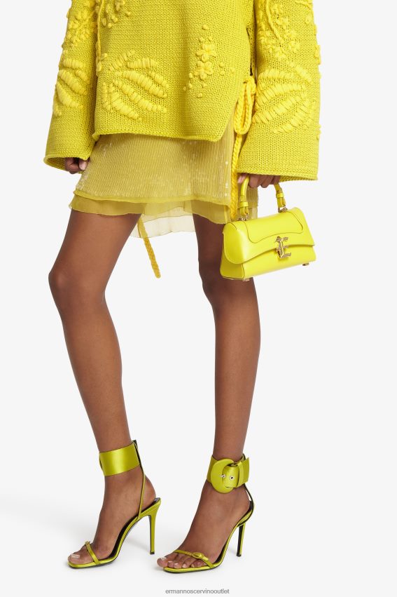 Bag NZ Ermanno Scervino Women Crocodile Bowling Bag With Logo Giallo 2H2X28141