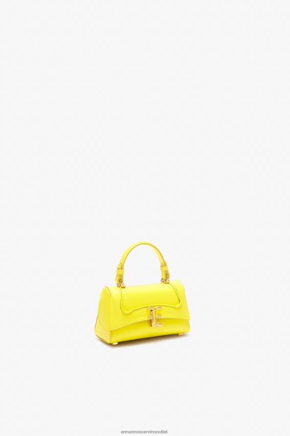 Bag NZ Ermanno Scervino Women Crocodile Bowling Bag With Logo Giallo 2H2X28141