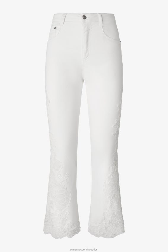 Apparel NZ Ermanno Scervino Women Lace Flared Jeans White 2H2X28111