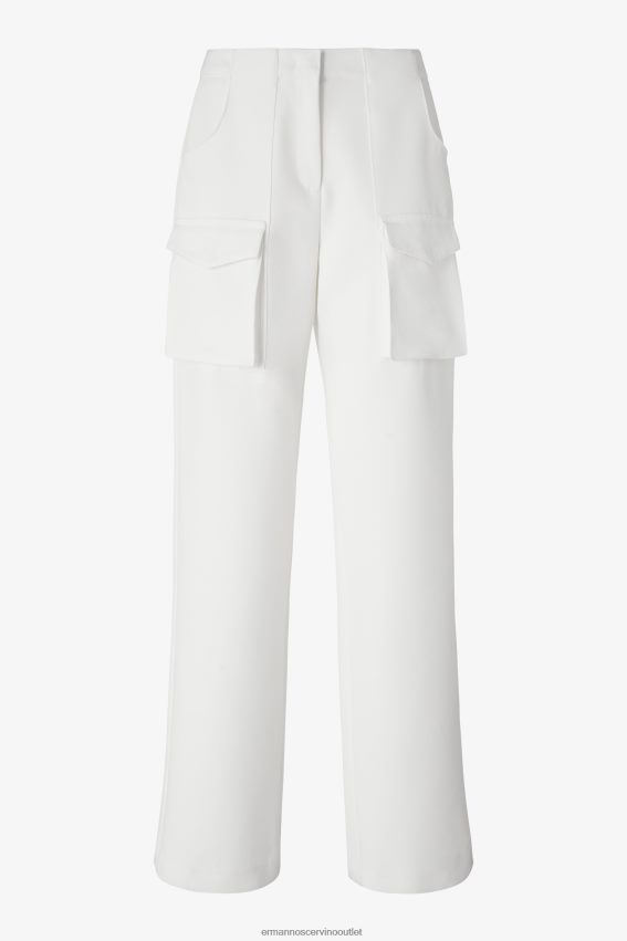 Apparel NZ Ermanno Scervino Women Cady Cargo Trousers White 2H2X28106