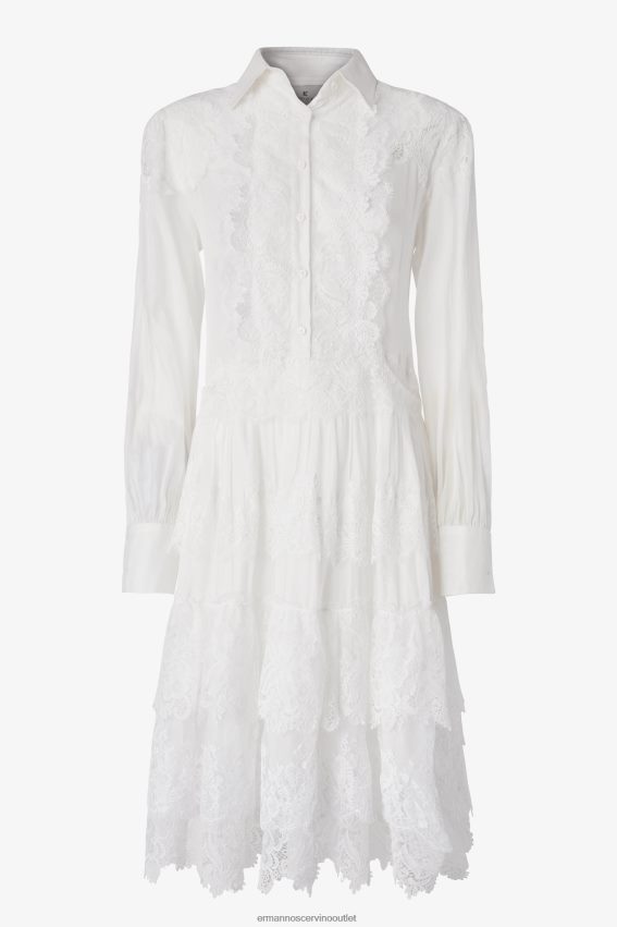 Apparel NZ Ermanno Scervino Women Cotton Shirt Dress White 2H2X2816