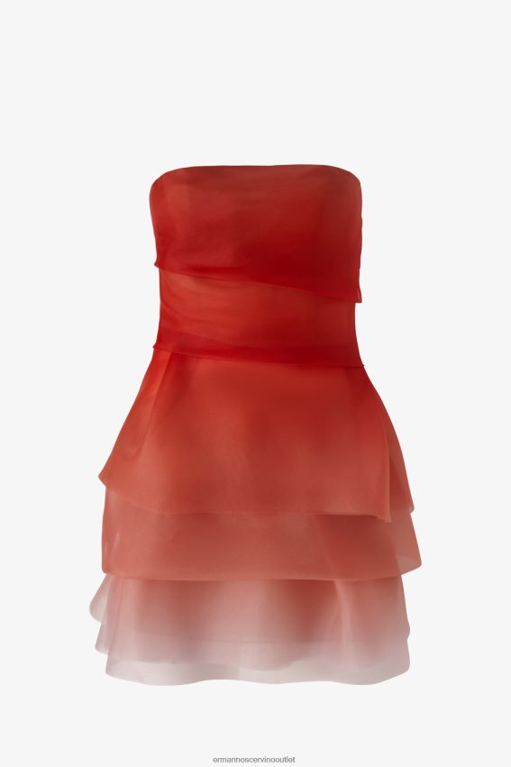 Apparel NZ Ermanno Scervino Women Nuanced Tulle Mini Dress Red 2H2X2814